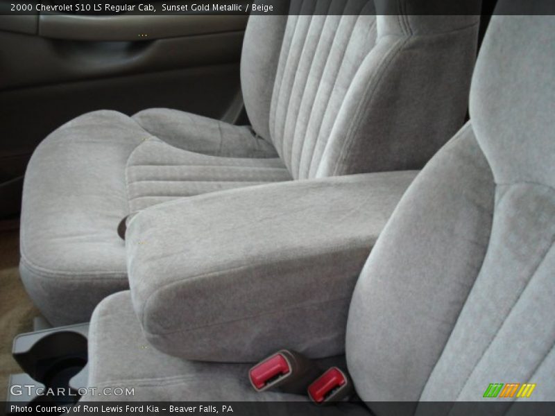 Sunset Gold Metallic / Beige 2000 Chevrolet S10 LS Regular Cab