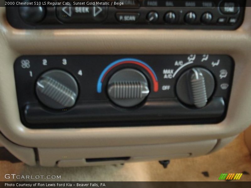 Sunset Gold Metallic / Beige 2000 Chevrolet S10 LS Regular Cab