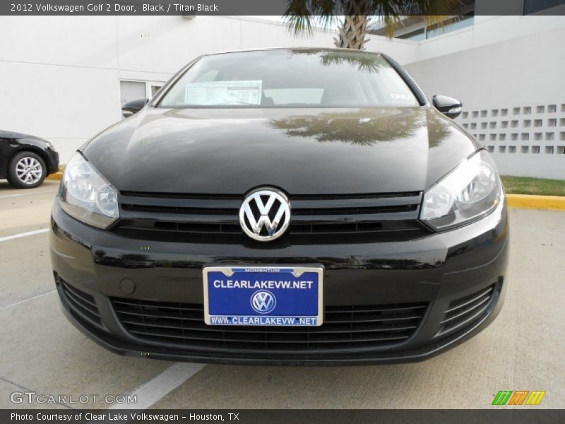 Black / Titan Black 2012 Volkswagen Golf 2 Door