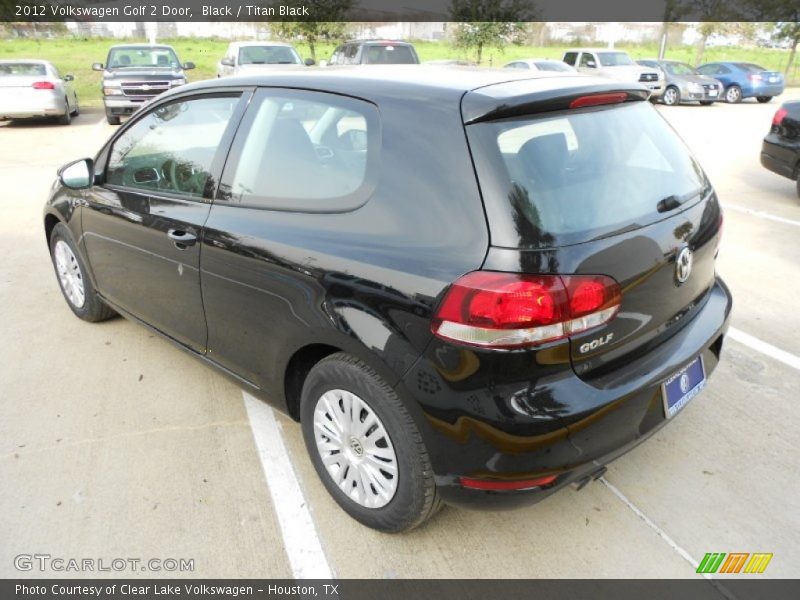 Black / Titan Black 2012 Volkswagen Golf 2 Door