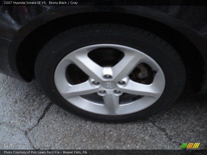 Ebony Black / Gray 2007 Hyundai Sonata SE V6