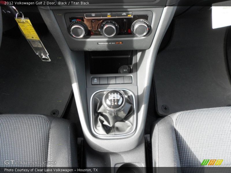  2012 Golf 2 Door 5 Speed Manual Shifter