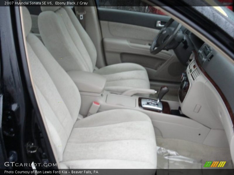 Ebony Black / Gray 2007 Hyundai Sonata SE V6
