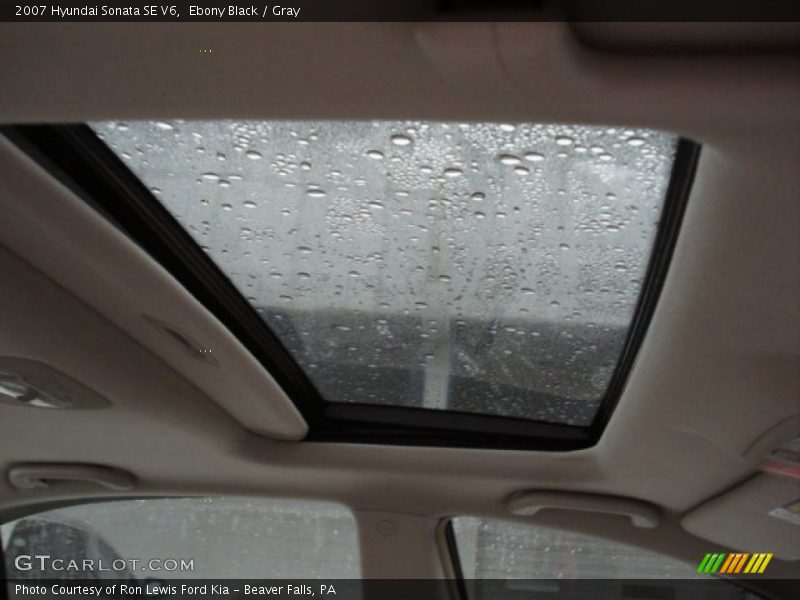 Ebony Black / Gray 2007 Hyundai Sonata SE V6