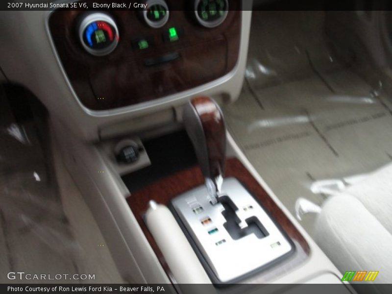 Ebony Black / Gray 2007 Hyundai Sonata SE V6
