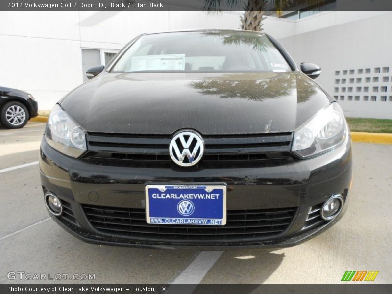 Black / Titan Black 2012 Volkswagen Golf 2 Door TDI