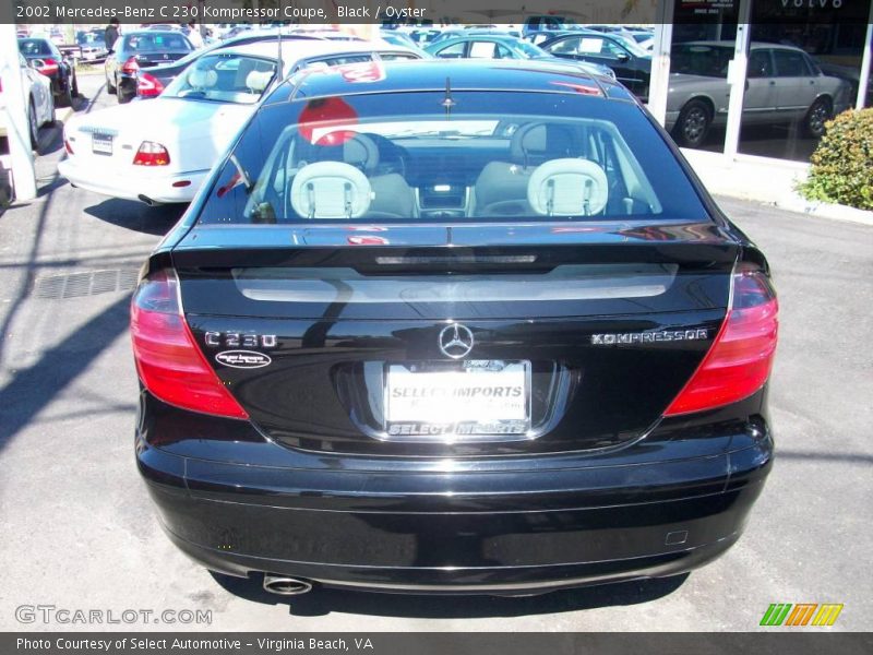 Black / Oyster 2002 Mercedes-Benz C 230 Kompressor Coupe
