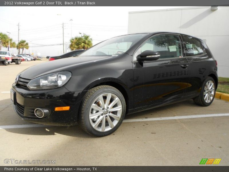 Black / Titan Black 2012 Volkswagen Golf 2 Door TDI