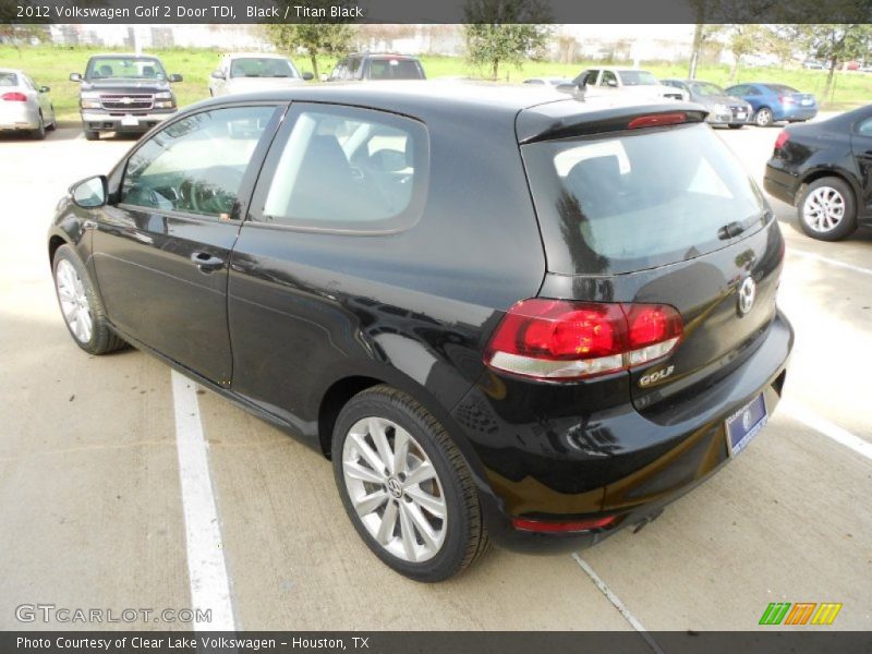 Black / Titan Black 2012 Volkswagen Golf 2 Door TDI