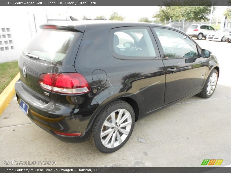 Black / Titan Black 2012 Volkswagen Golf 2 Door TDI