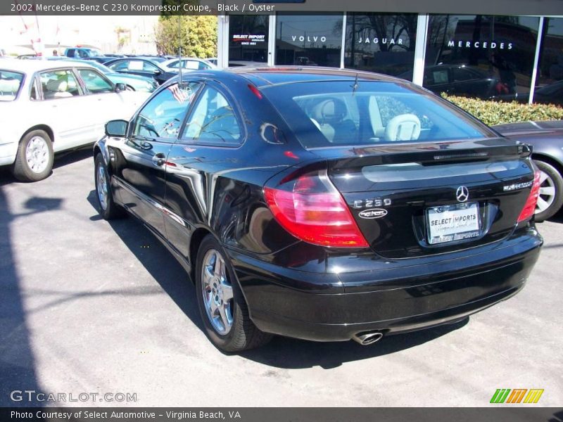 Black / Oyster 2002 Mercedes-Benz C 230 Kompressor Coupe