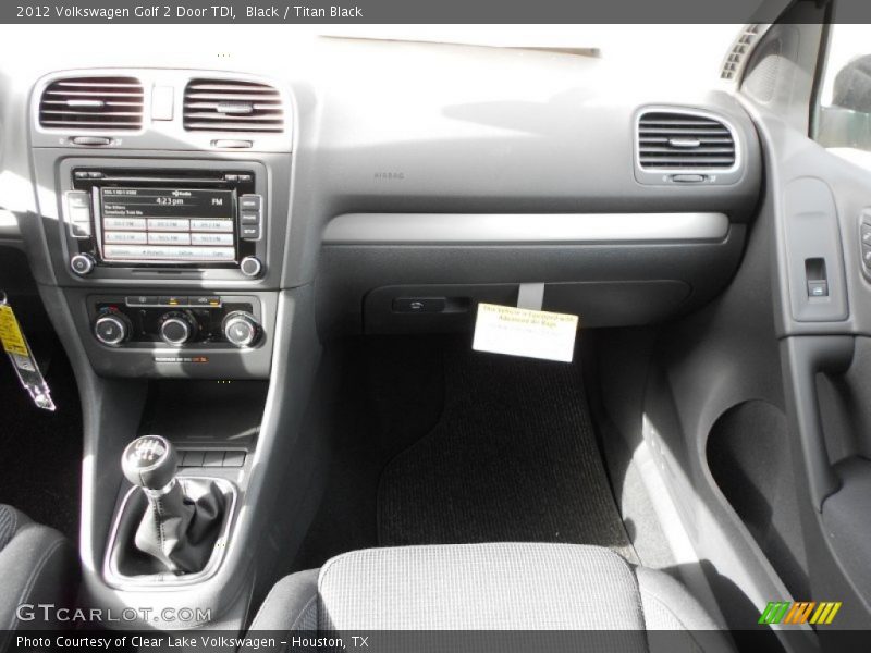 Black / Titan Black 2012 Volkswagen Golf 2 Door TDI