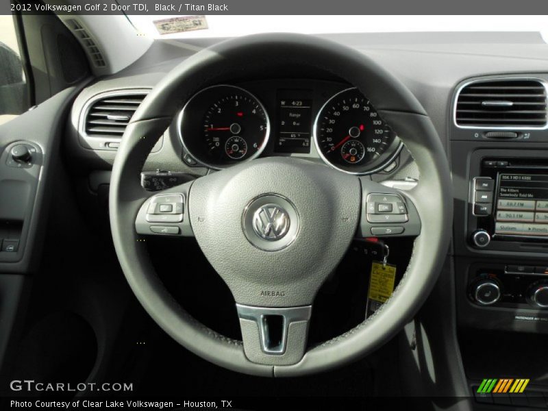 Black / Titan Black 2012 Volkswagen Golf 2 Door TDI