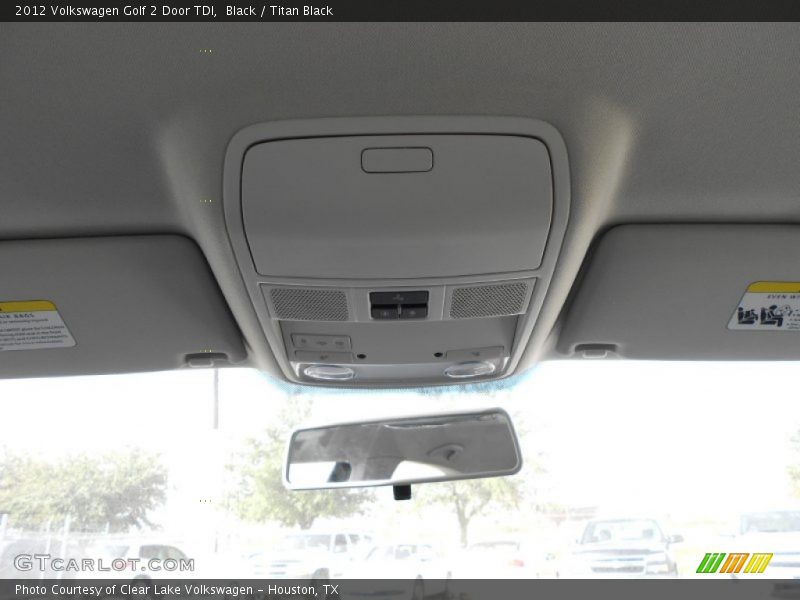 Black / Titan Black 2012 Volkswagen Golf 2 Door TDI