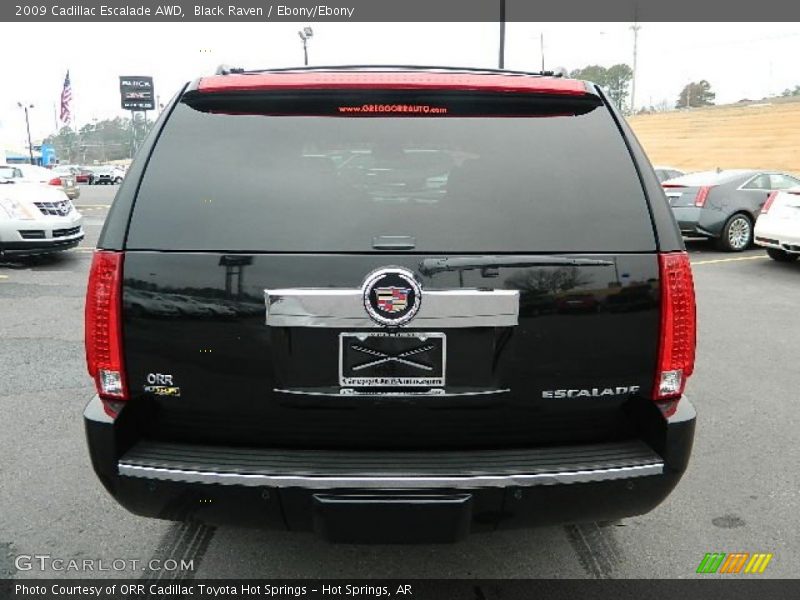 Black Raven / Ebony/Ebony 2009 Cadillac Escalade AWD