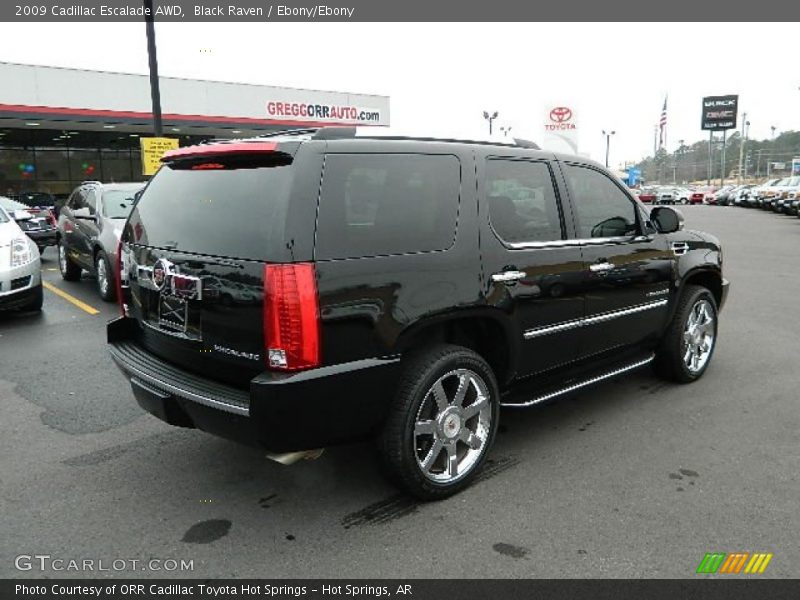 Black Raven / Ebony/Ebony 2009 Cadillac Escalade AWD