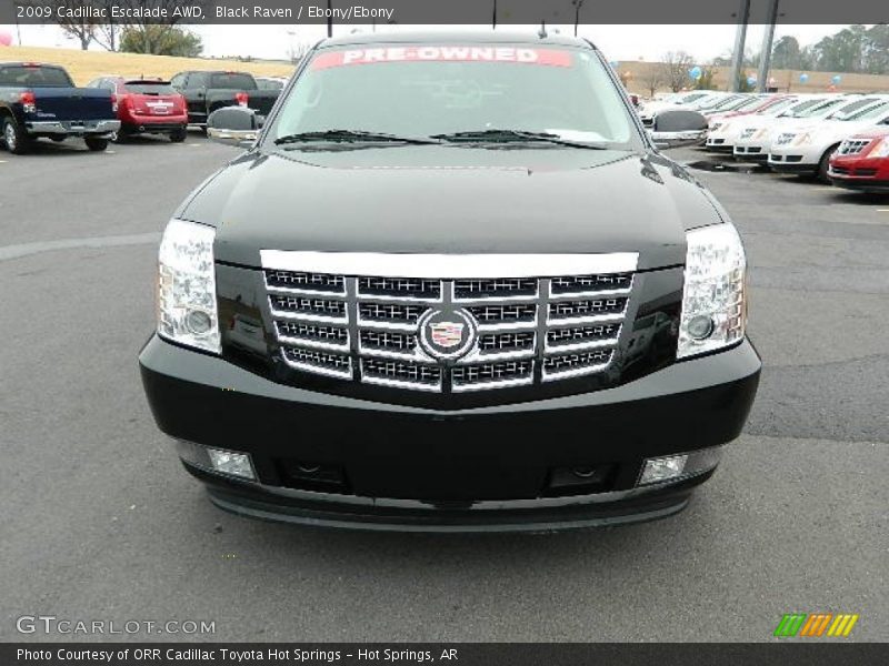 Black Raven / Ebony/Ebony 2009 Cadillac Escalade AWD