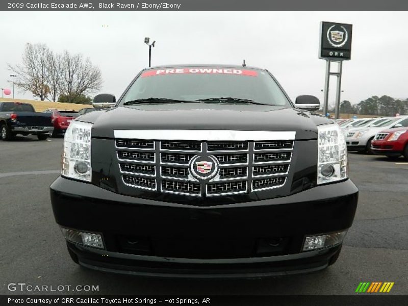 Black Raven / Ebony/Ebony 2009 Cadillac Escalade AWD