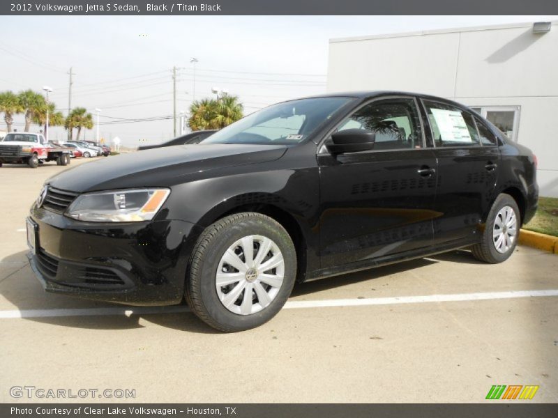 Black / Titan Black 2012 Volkswagen Jetta S Sedan
