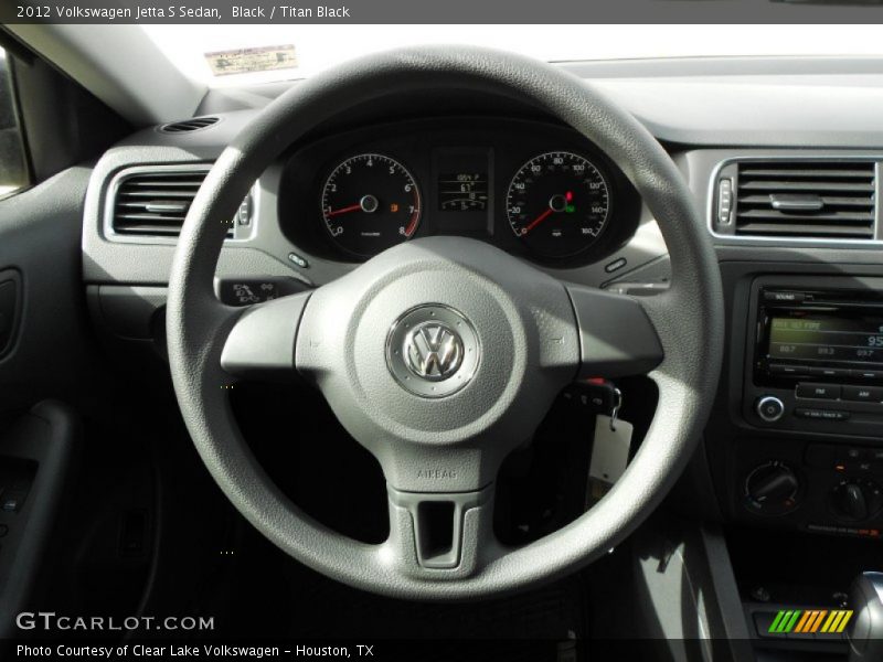 Black / Titan Black 2012 Volkswagen Jetta S Sedan