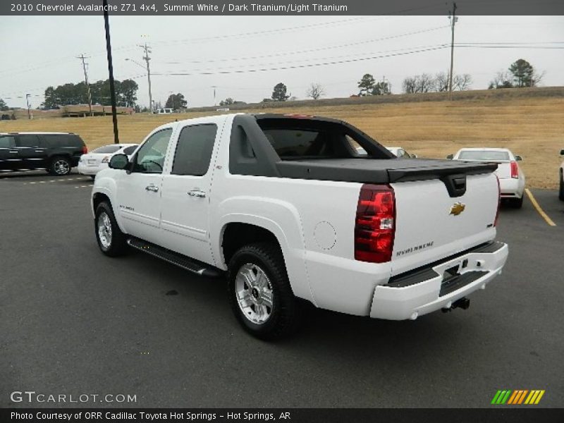 Summit White / Dark Titanium/Light Titanium 2010 Chevrolet Avalanche Z71 4x4