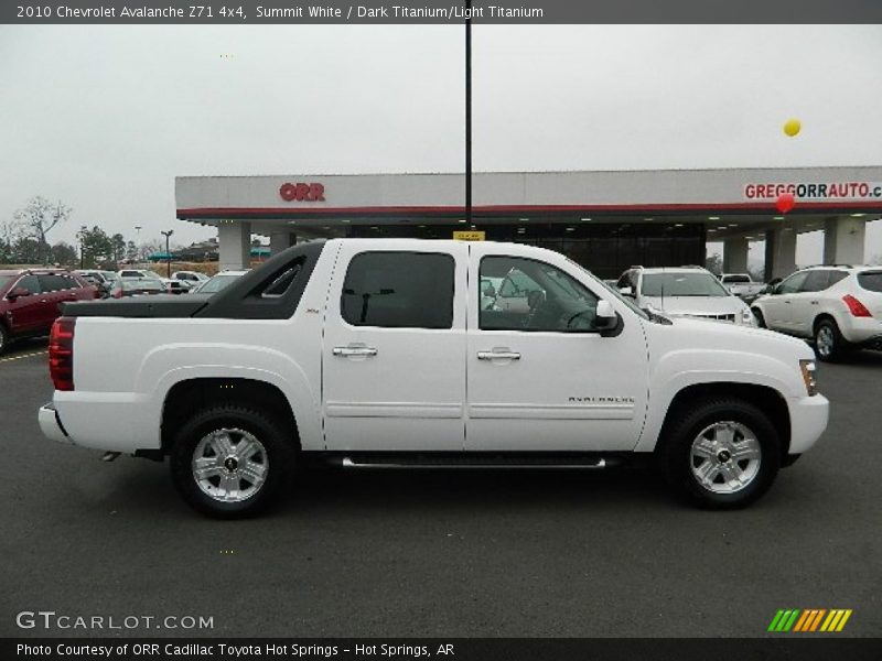 Summit White / Dark Titanium/Light Titanium 2010 Chevrolet Avalanche Z71 4x4