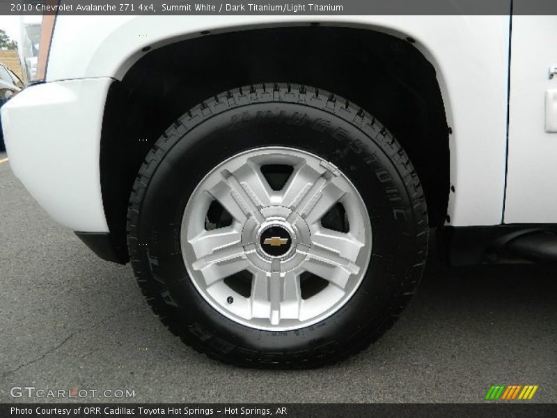 Summit White / Dark Titanium/Light Titanium 2010 Chevrolet Avalanche Z71 4x4