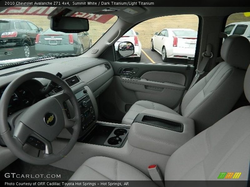 Summit White / Dark Titanium/Light Titanium 2010 Chevrolet Avalanche Z71 4x4