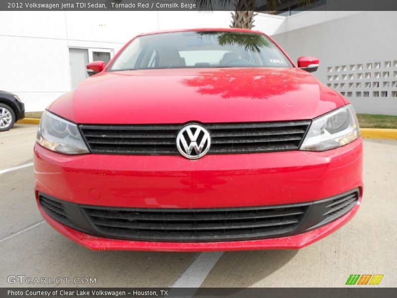 Tornado Red / Cornsilk Beige 2012 Volkswagen Jetta TDI Sedan