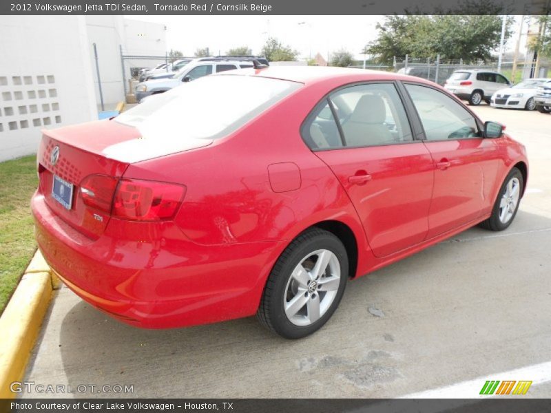 Tornado Red / Cornsilk Beige 2012 Volkswagen Jetta TDI Sedan