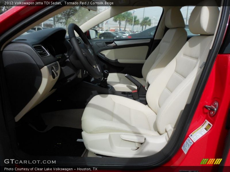 Tornado Red / Cornsilk Beige 2012 Volkswagen Jetta TDI Sedan
