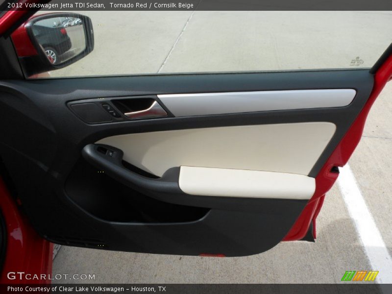 Tornado Red / Cornsilk Beige 2012 Volkswagen Jetta TDI Sedan