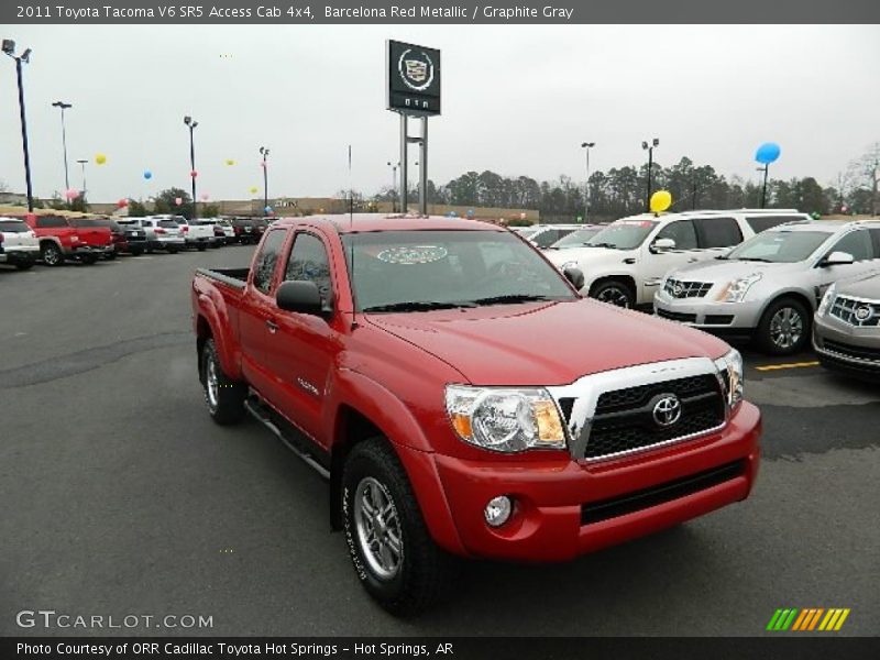 Barcelona Red Metallic / Graphite Gray 2011 Toyota Tacoma V6 SR5 Access Cab 4x4