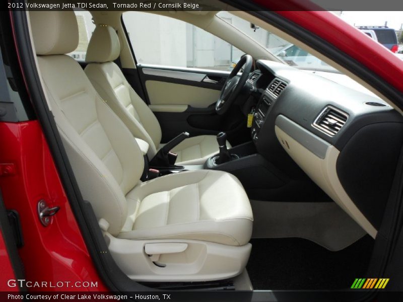 Tornado Red / Cornsilk Beige 2012 Volkswagen Jetta TDI Sedan