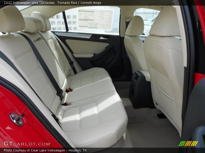 Tornado Red / Cornsilk Beige 2012 Volkswagen Jetta TDI Sedan