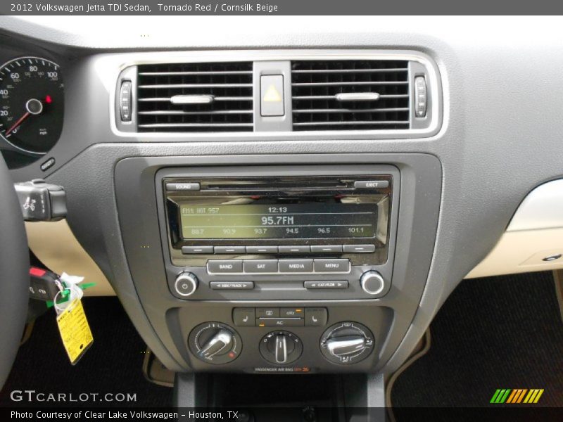 Tornado Red / Cornsilk Beige 2012 Volkswagen Jetta TDI Sedan