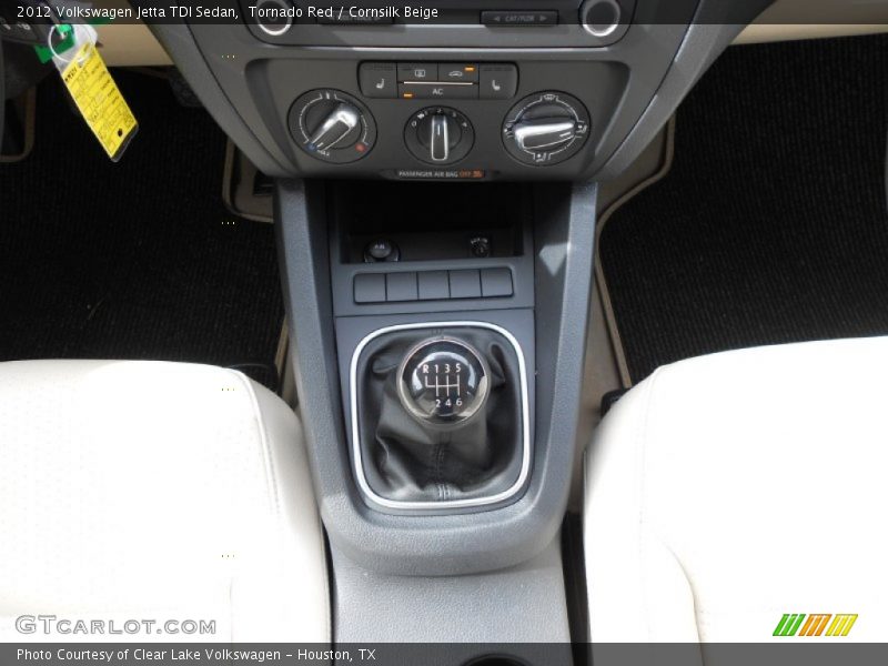 Tornado Red / Cornsilk Beige 2012 Volkswagen Jetta TDI Sedan