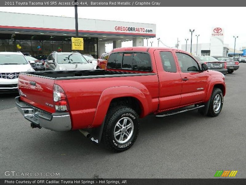 Barcelona Red Metallic / Graphite Gray 2011 Toyota Tacoma V6 SR5 Access Cab 4x4