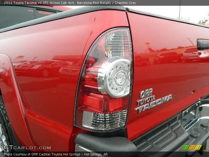 Barcelona Red Metallic / Graphite Gray 2011 Toyota Tacoma V6 SR5 Access Cab 4x4