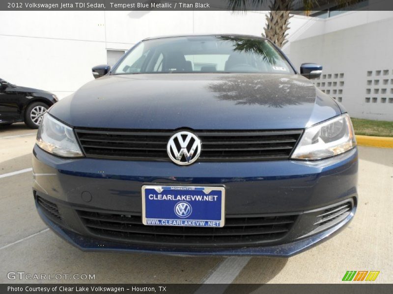 Tempest Blue Metallic / Titan Black 2012 Volkswagen Jetta TDI Sedan