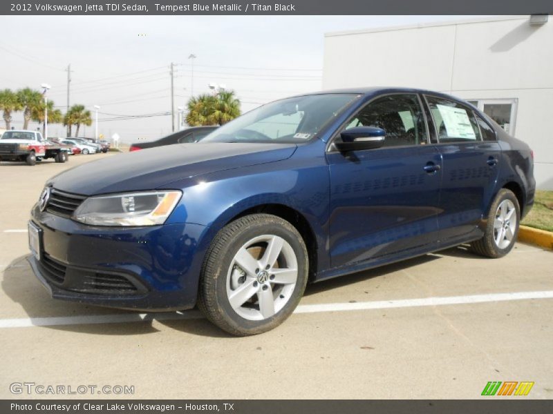 Tempest Blue Metallic / Titan Black 2012 Volkswagen Jetta TDI Sedan