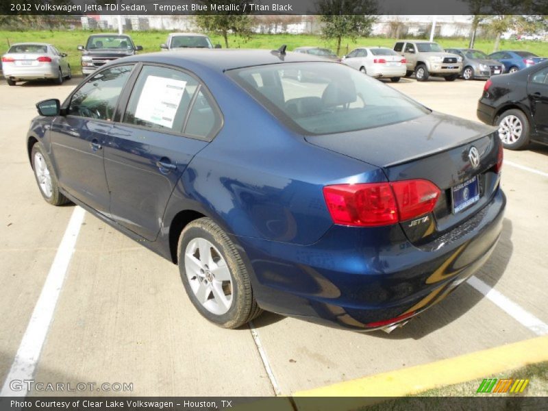 Tempest Blue Metallic / Titan Black 2012 Volkswagen Jetta TDI Sedan