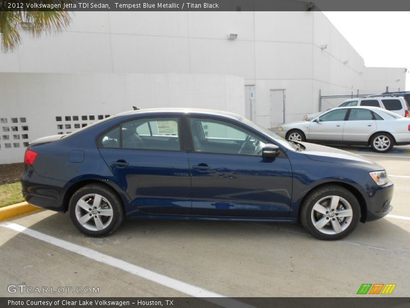 Tempest Blue Metallic / Titan Black 2012 Volkswagen Jetta TDI Sedan