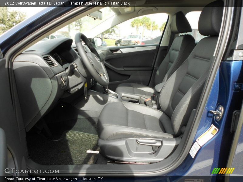 Tempest Blue Metallic / Titan Black 2012 Volkswagen Jetta TDI Sedan