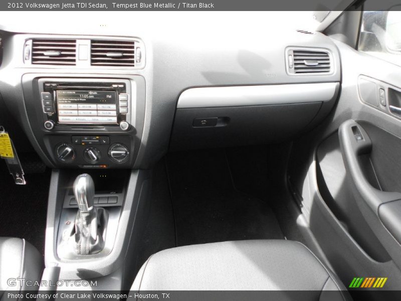 Tempest Blue Metallic / Titan Black 2012 Volkswagen Jetta TDI Sedan