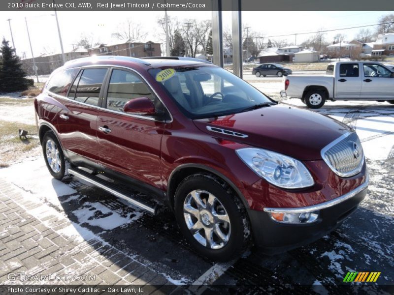 Red Jewel Tintcoat / Cashmere/Cocoa 2010 Buick Enclave CXL AWD