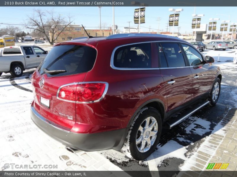 Red Jewel Tintcoat / Cashmere/Cocoa 2010 Buick Enclave CXL AWD