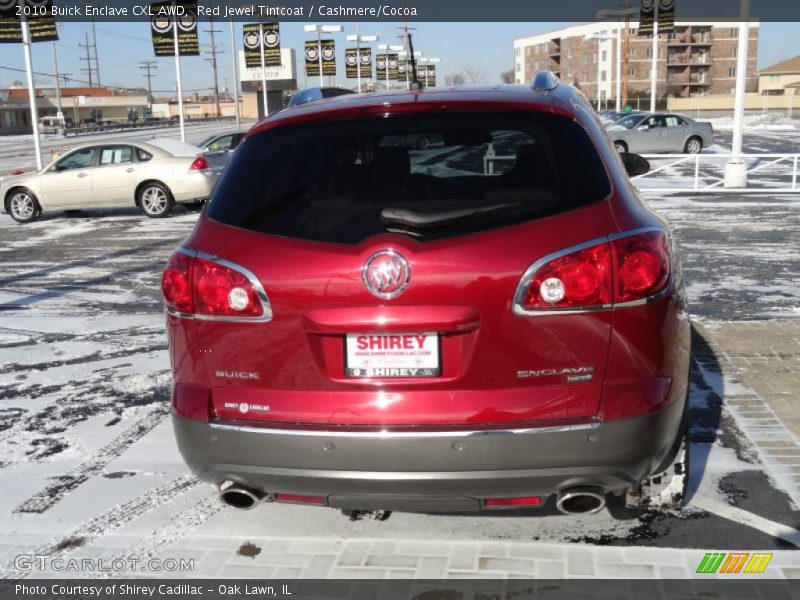 Red Jewel Tintcoat / Cashmere/Cocoa 2010 Buick Enclave CXL AWD