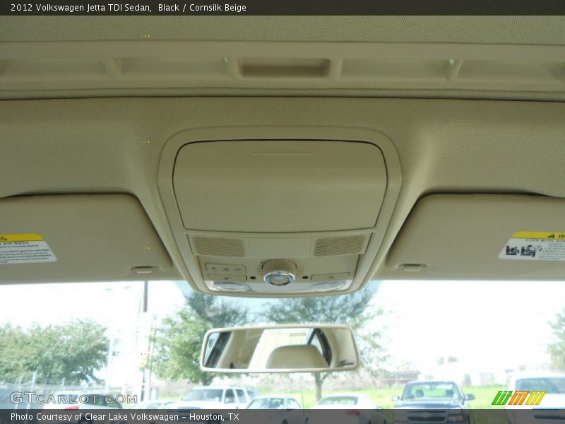 Black / Cornsilk Beige 2012 Volkswagen Jetta TDI Sedan