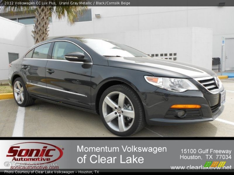 Urano Gray Metallic / Black/Cornsilk Beige 2012 Volkswagen CC Lux Plus